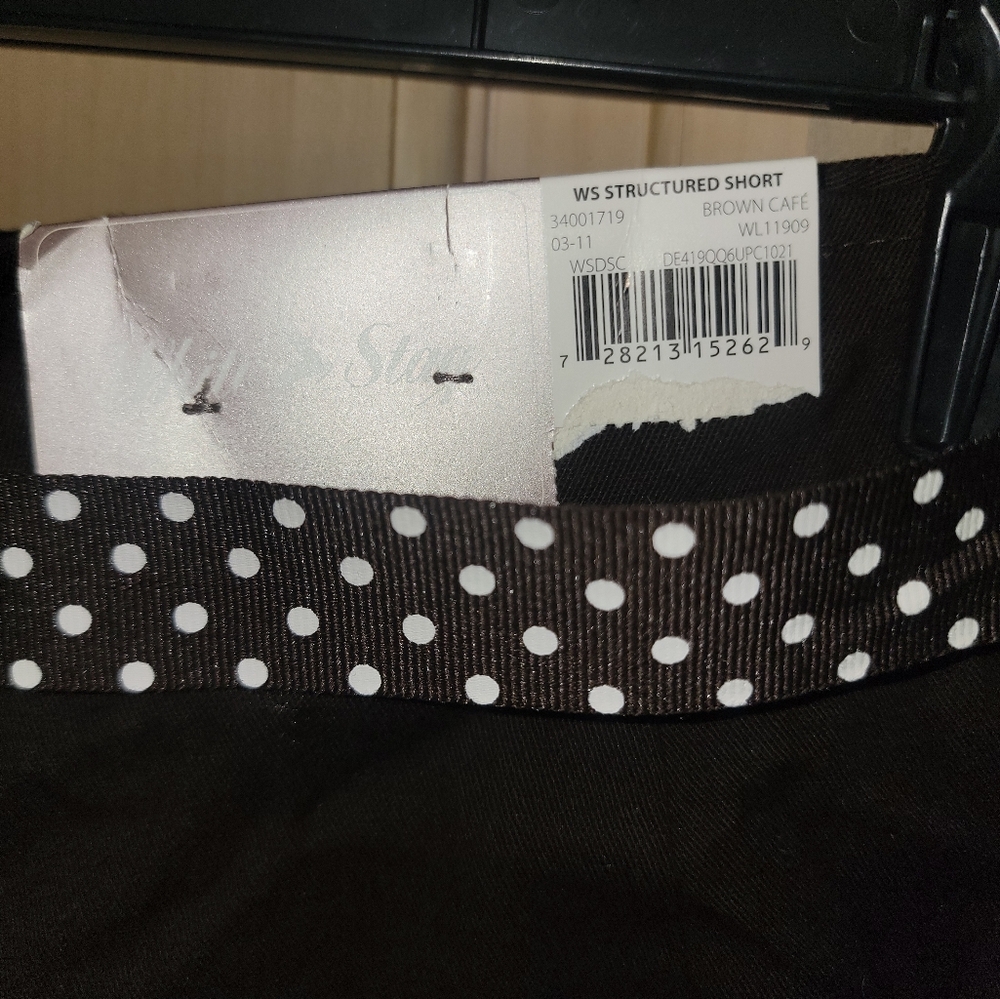 NWT White Stag Brown Shorts With Belt Womens Plus Sz 1X 18 - Picture 4 of 5